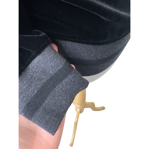 JEAN PAUL GAULTIER Homme Rayon Silk Blend Velvet Jacket Black - Picture 8 of 11